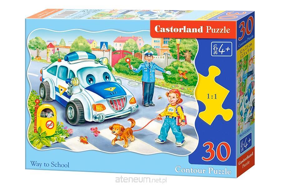 Castorland  Puzzle 30 Droga do szko�y CASTOR 5904438003389