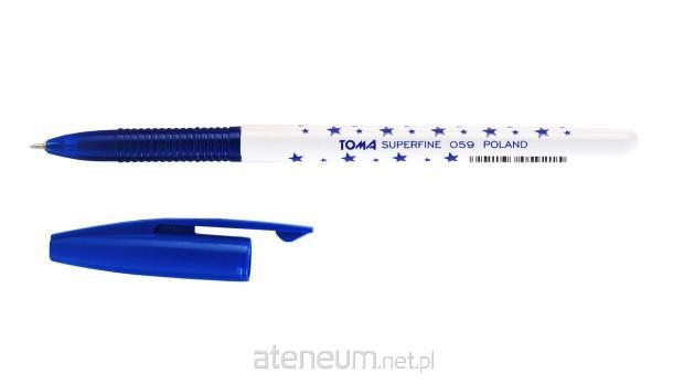 TOMA  Superfeiner Kugelschreiber 0,5 mm blau (30 StÃ¯Â¿Â½ck) TOMA 5901133059130