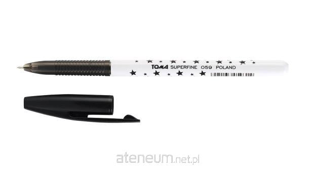TOMA  Superfeiner Kugelschreiber 0,5 mm schwarz. (30 StÃ¯Â¿Â½ck) TOMA 5901133059338