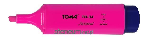 TOMA  Mistral Pink Textmarker (10 StÃ¯Â¿Â½ck) TOMA 5901133034229