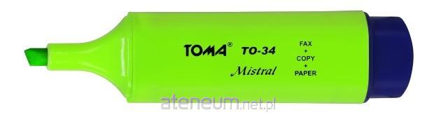 TOMA  Mistral Textmarker grÃ¯Â¿Â½n (10 StÃ¯Â¿Â½ck) TOMA 5901133034427