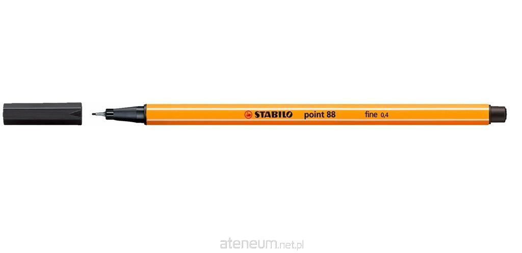 Stabilo  Spitzer schwarzer Fineliner (10 St�ck) 88/46 STABILO 4006381217477