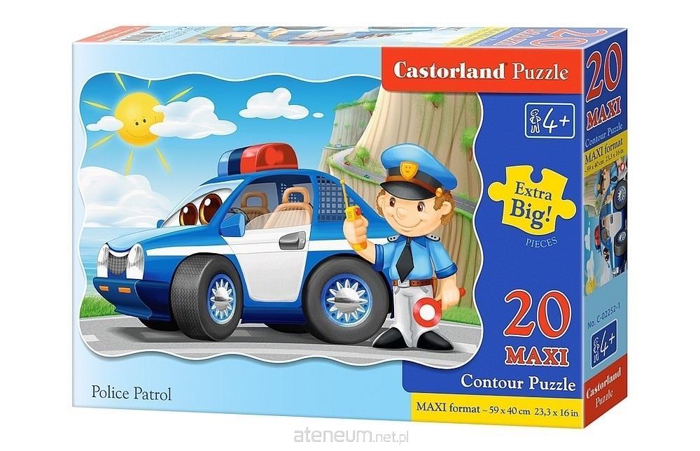 Castorland  Puzzle 20 Maxi – Polizeipatrouille CASTOR 5904438002252