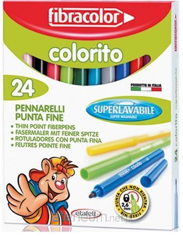 FIBRACOLOR  Colorito-Marker 2,6 mm 24 Farben FIBRACOLOR 8008621000685