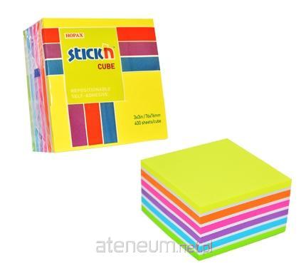 Stickn  Selbstgesteuertes Notizbuch Wï¿½rfel aus 7 Neon- und Pastellfarben mischen 4712759215395