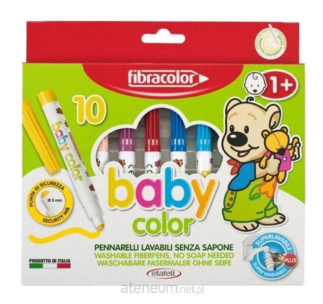 FIBRACOLOR  Mazaki Babycolor von 1 Reihe 10 Farben mit FIBRACOLOR 8008621001118
