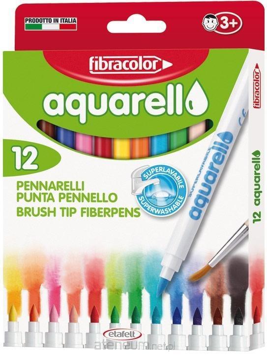 FIBRACOLOR  Mazaki Aquarello enthält 12 Farben mit FIBRACOLOR 8008621016877