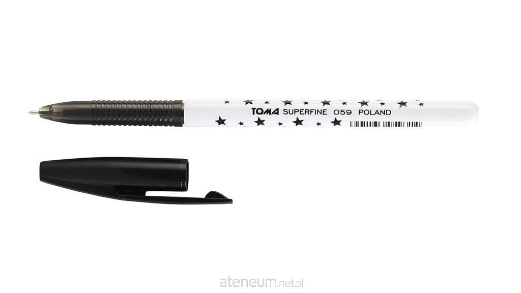 TOMA  Superfeiner Kugelschreiber 0,5 mm schwarz. (20 StÃ¯Â¿Â½ck) TOMA 5901133059321
