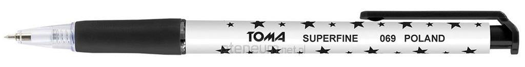 TOMA  Superfeiner Automatik-Kugelschreiber. 0,5 mm schwarz (20 StÃ¯Â¿Â½ck) TOMA 5901133069320