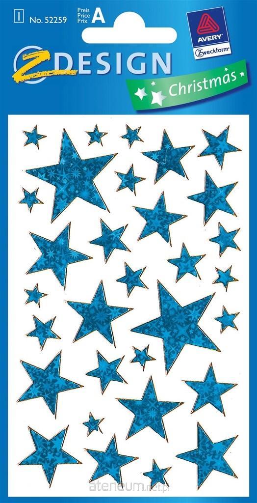 Zdesign  Aufkleber - Blaue Sterne 4004182522592