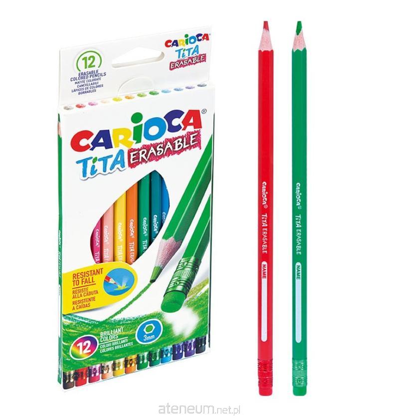 Carioca  Radierbare Buntstifte, 12 CARIOCA-Farben 8003511428976