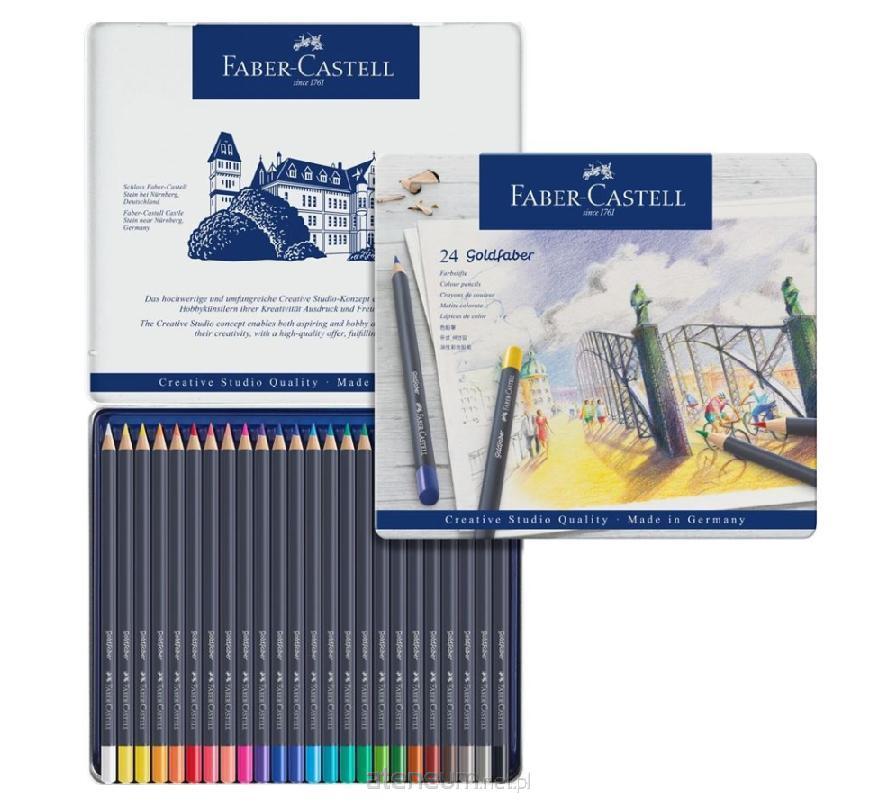 Faber Castell  Goldfaber Buntstifte, 24 Farben, Metallverpackung, FABER CASTELL 4005401147244