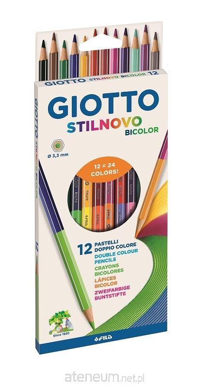 Giotto  Stilnovo doppelseitige Buntstifte, 12 GIOTTO-Farben 8000825256516