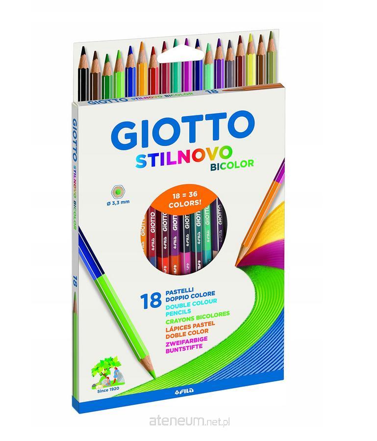 Giotto  Stilnovo doppelseitige Buntstifte, 18 GIOTTO-Farben 8000825004551