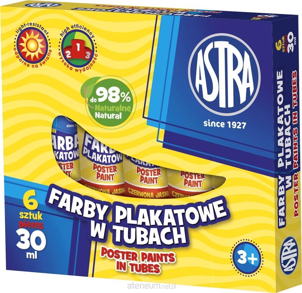 ASTRA papiernicze  Plakatfarbe Tube 30ml rosa (6 Stück) ASTRA 5900263023127