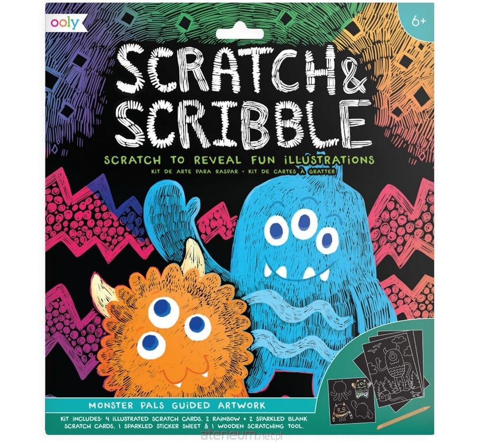 Kolorowe Baloniki  Scratch & Scribble Monsters 810078030676