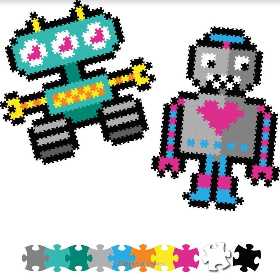 Fat Brain Toy Co  Pixelki Jixelz Puzzles 700 Teile. -Roboter 811802024060