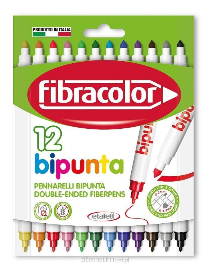 FIBRACOLOR  Bipunta Double Point Marker 12 Farben FIBRACOLOR 8008621000067