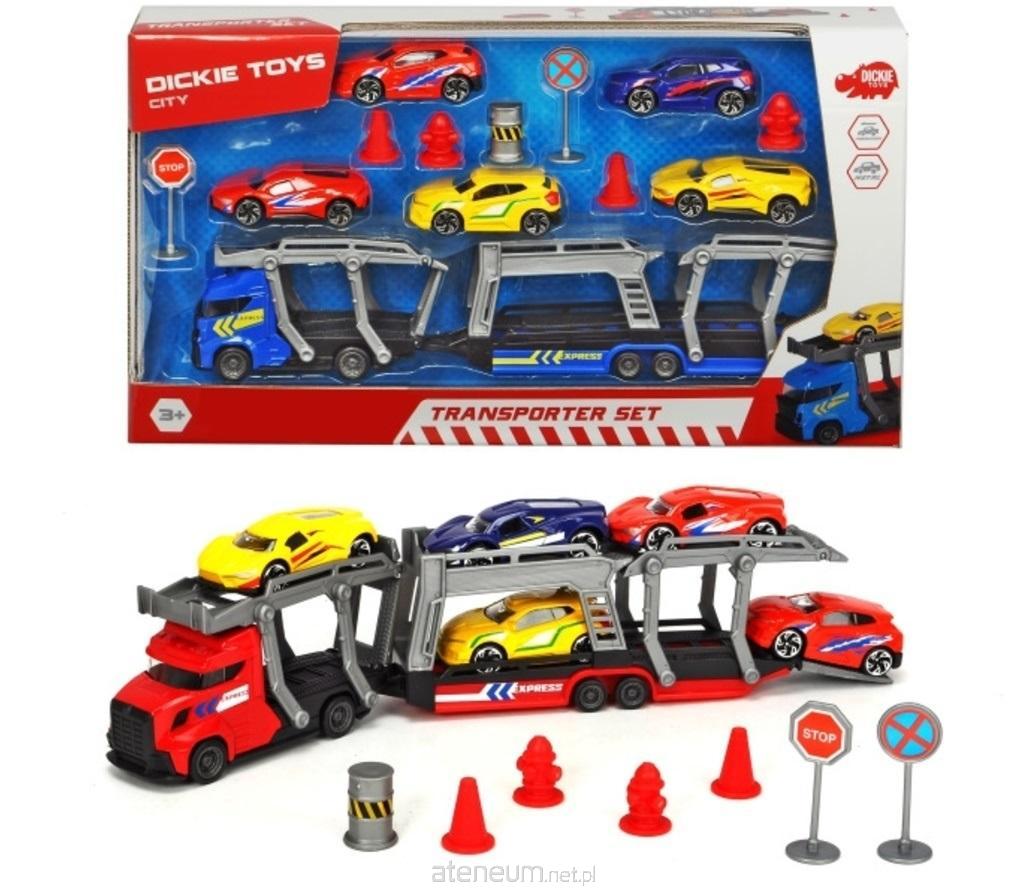 Dickie Toys  City-Set mit Abschleppwagen und Autos 4006333058868