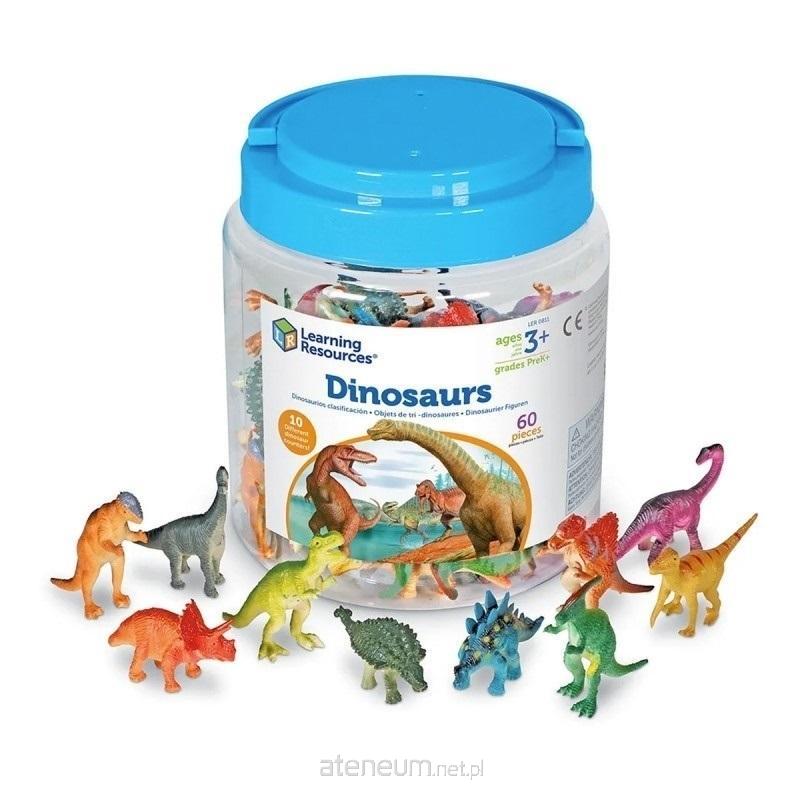 Learning Resources  Set mit 60 Teilen – Dinosaurier, Figuren zum Erlernen des Zählens 765023008111