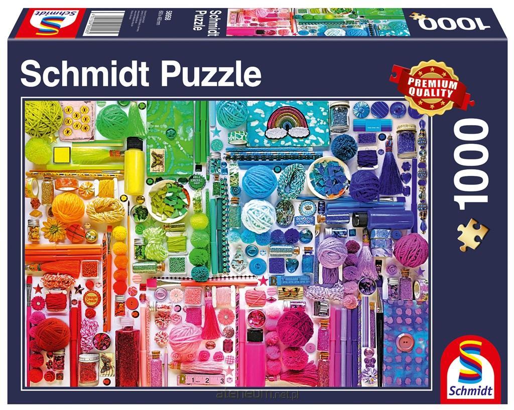 Schmidt  Puzzle PQ 1000 Alle Farben des Regenbogens G3 4001504589585