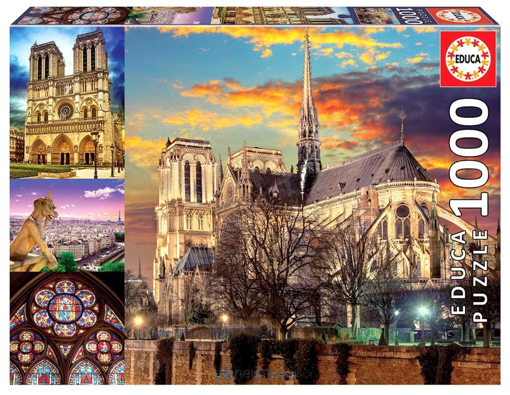 Educa  Puzzle 1000 Katedra Notre Dame / Pary� (kola�) G3 8412668184565