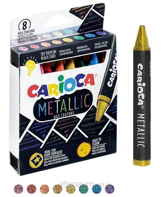 Carioca  Metallische Wachsmalstifte, 8 CARIOCA-Farben 8003511333980