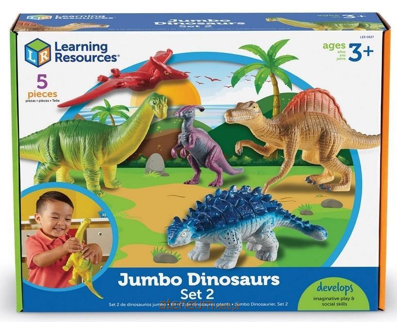 Learning Resources  Große Figuren. Dinosaurier. 2er-Set, 5-tlg. 765023008371