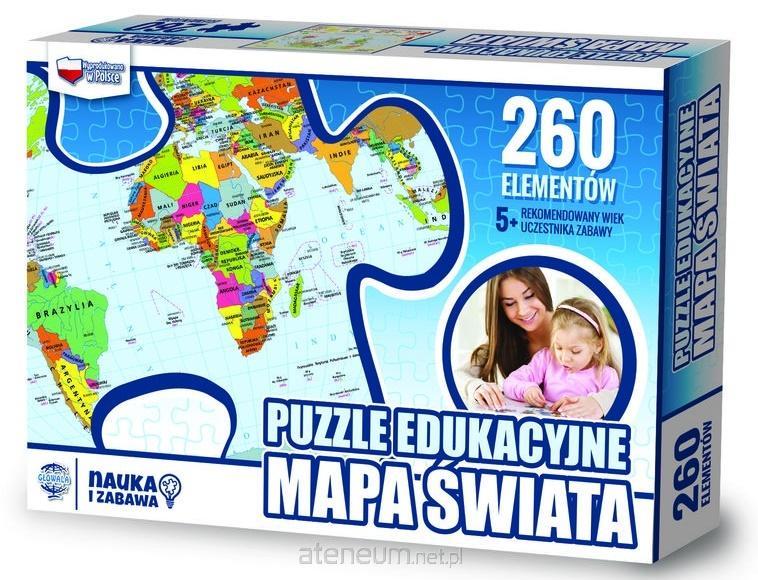 Zachem  Puzzle 260 pdagogische Weltkarte 5906727907040