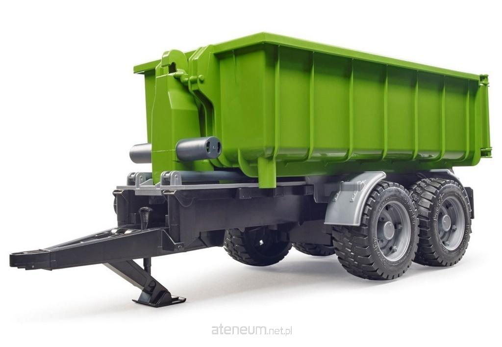 Bruder  Anhänger mit Container für Traktoren - grün 4001702020354