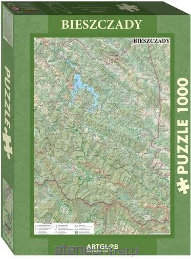 Artglob  Puzzle 1000 - Bieszczady-Touristenkarte 5907751196080