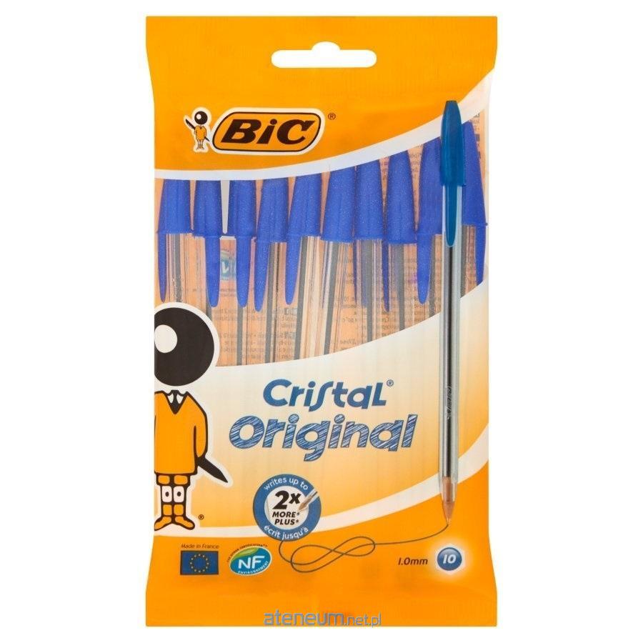 BIC  Cristal Original Etui-Kugelschreiber, blau, 10 Stk 3086121601118