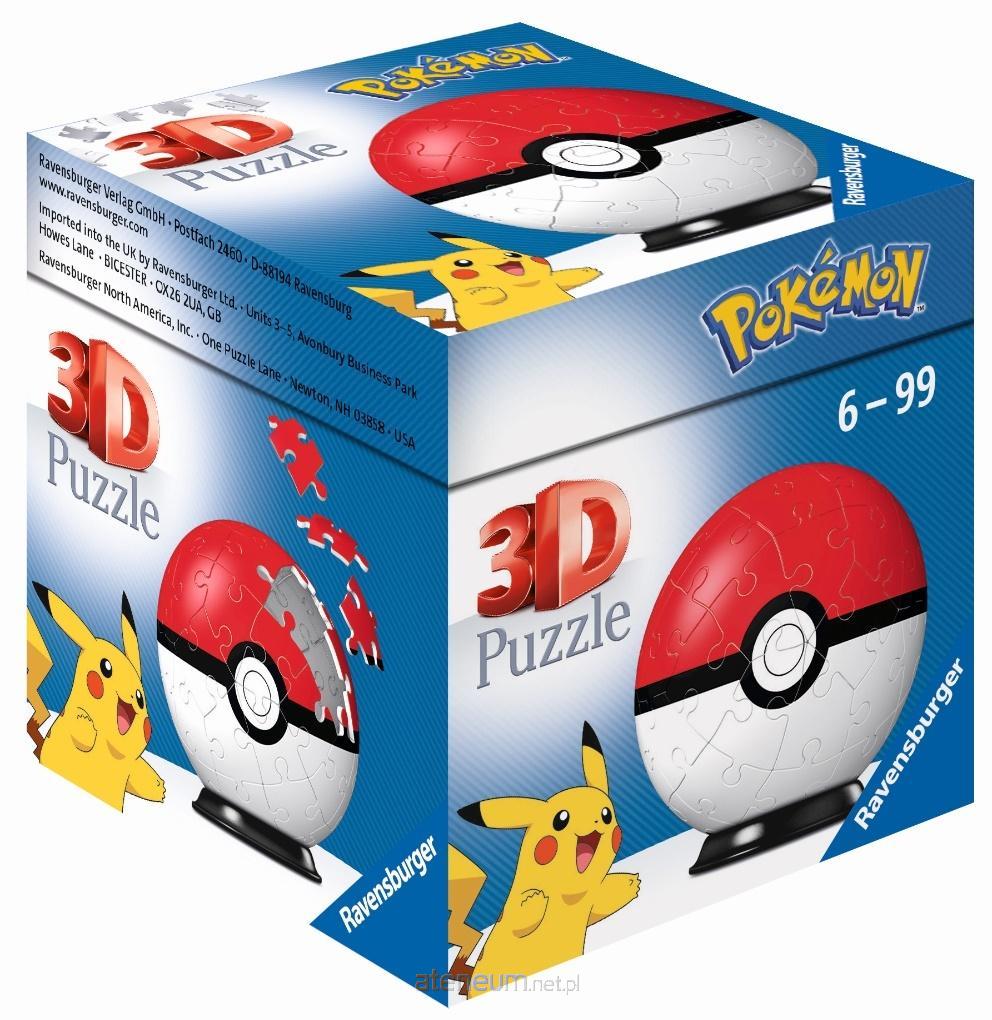 Ravensburger  3D-Puzzle 54 Roter Pokemon-Ball 4005556112562