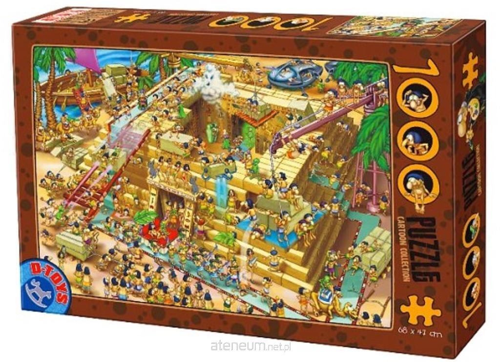 D-Toys  Puzzle 1000 Wahnsinn beim Bau der Pyramide von Gizeh 5947502870890