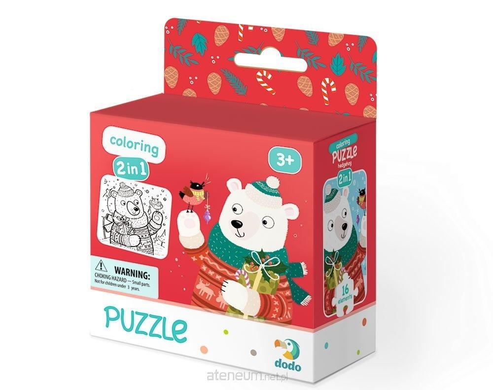 Dodo Puzzle 16 + Malvorlage Weihnachtsbär 4820198242930