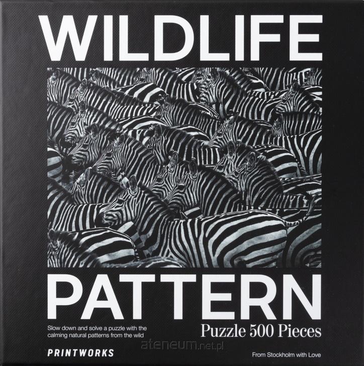 PRINTWORKS  Puzzle 500 Tiermuster Zebra 7350108172462