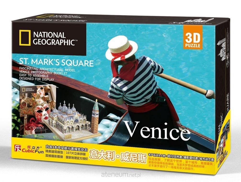 Cubic Fun  Puzzle 3D Wenecja Plac �w. Marka National Geo 6944588209803