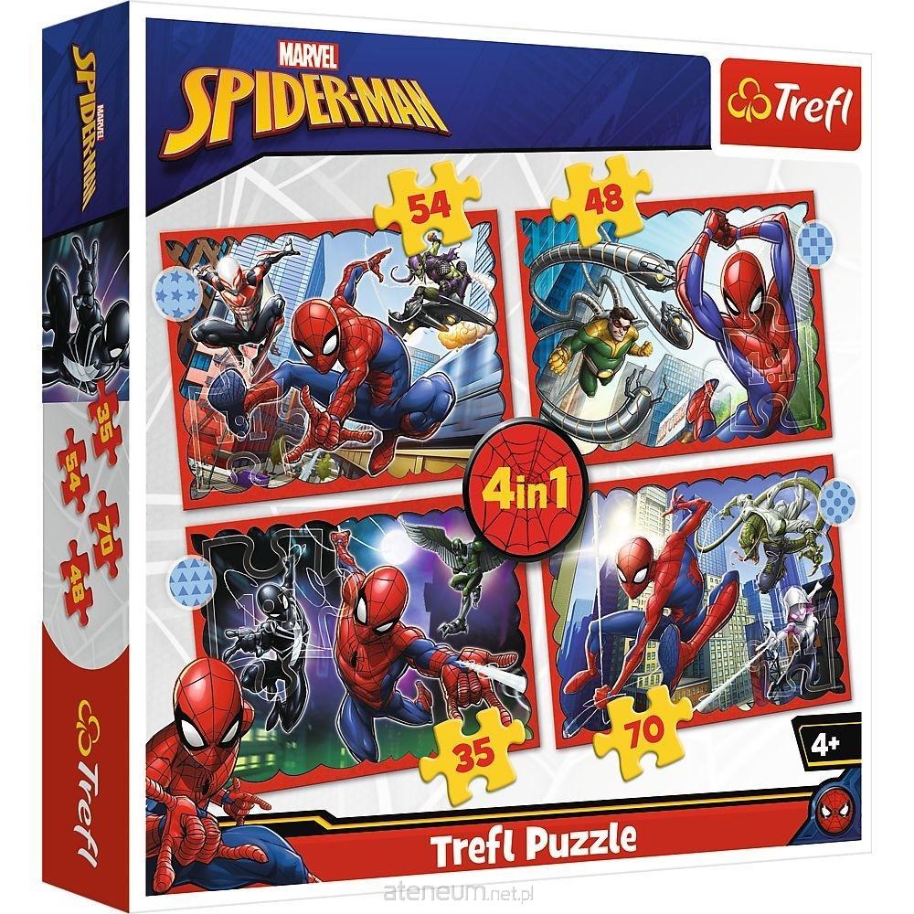 Trefl  Puzzle 4in1 Heroic Spider-Man TREFL 5900511343847
