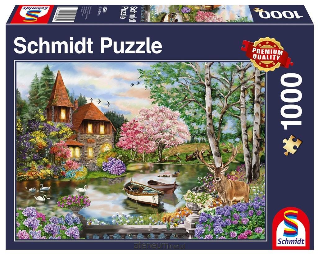 Schmidt  Puzzle 1000 Dom nad jeziorem 4001504589851