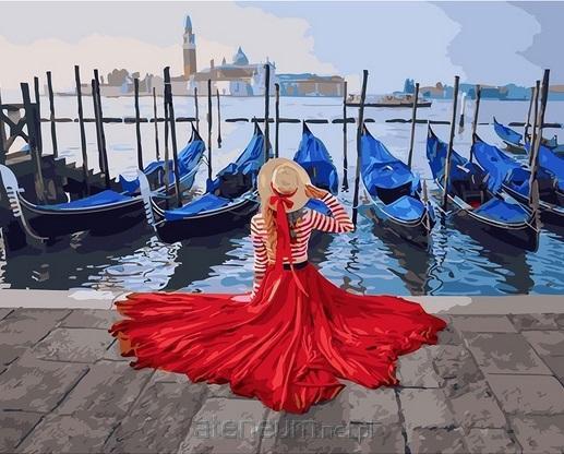 Twoje Hobby  Malen nach Zahlen - Auf dem Pier in Venedig 40x50 cm 685071118436