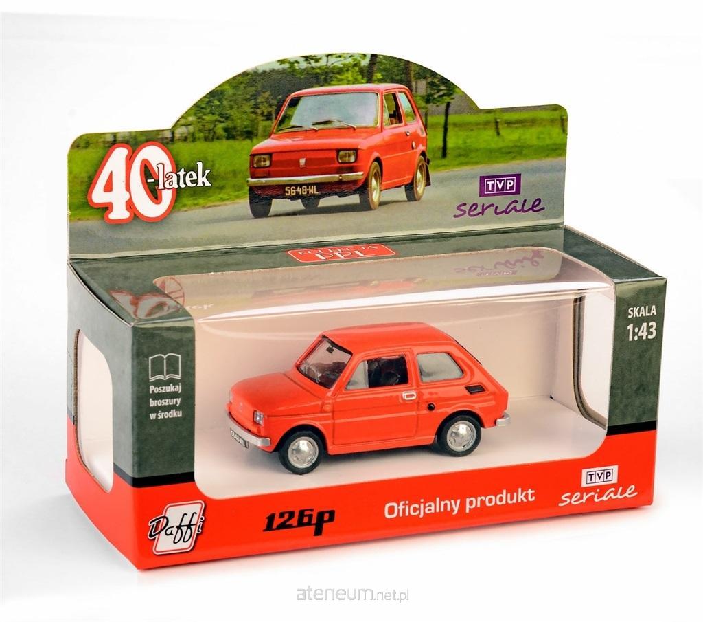 Daffi  Fiat 126P, vierzig Jahre alt, rot 5905422023253