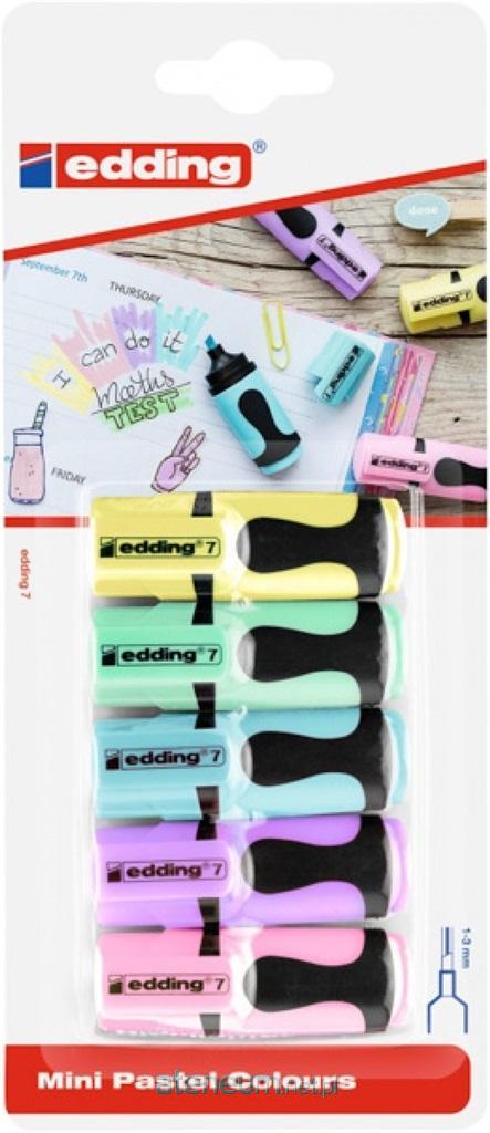 Edding  Mini-Pastell-Textmarker 1–3 mm, 5 Farben 4057305023353