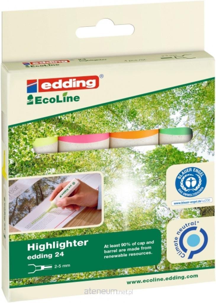 Edding  Ecoline Textmarker 2-5mm 4 Farben 4004764917723
