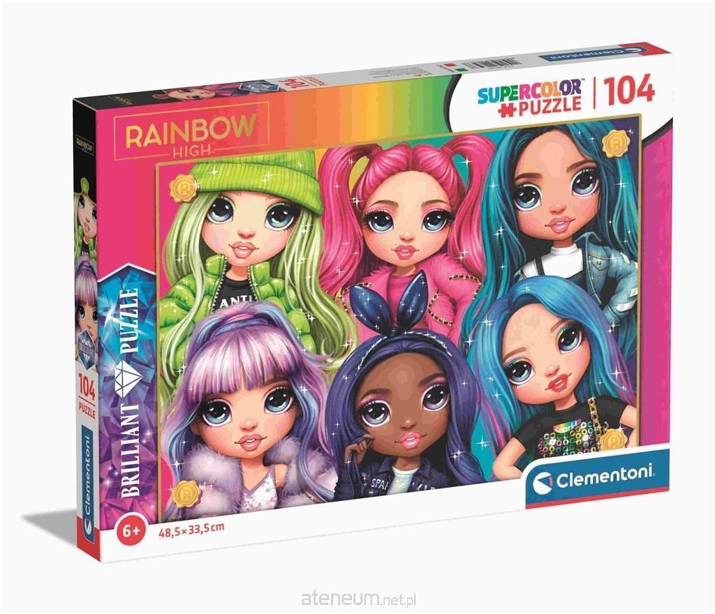 Clementoni  Puzzle 104 Super Color Brilliant Rainbow High 8005125203437