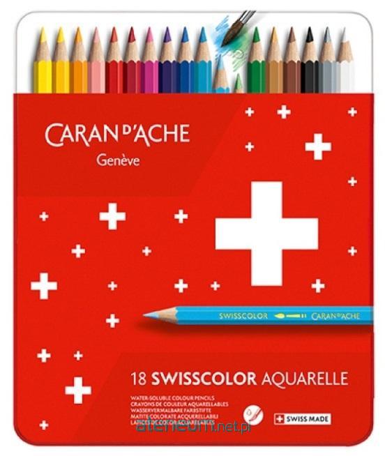 Carandache  Swisscolor Aquarelle Sechskantstifte 18 Stk 7610186018329