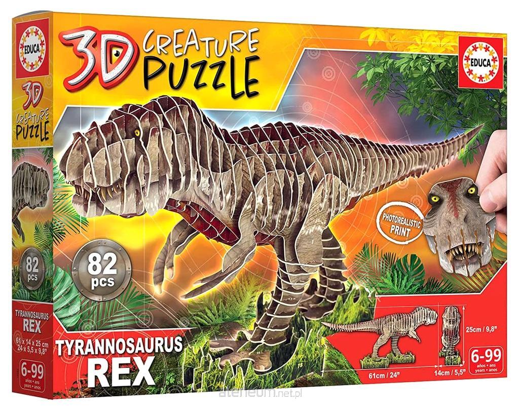 Educa  3D-Dinosaurier-Puzzle - Tyrannosaurus Rex 82 Teile. G3 8412668191822