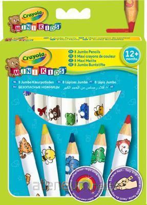 Crayola  Jumbo verzierte Bleistiftmalstifte 8 Farben CRAYOLA 5010065036789
