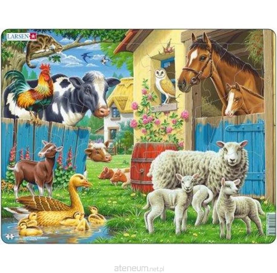 Larsen  Maxi-Puzzle mit Bauernhoftieren 7023852117064