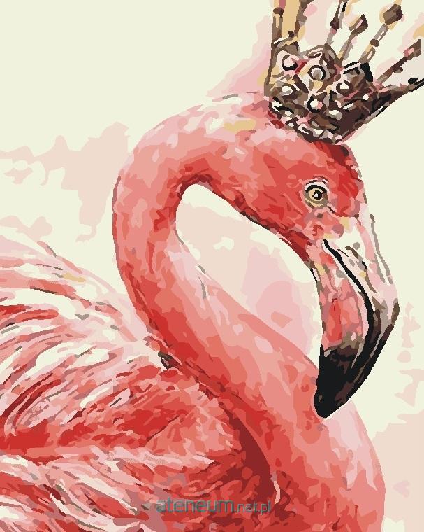 Hobby-maniak.pl  Malen nach Zahlen - Flamingo mit Krone 40x50cm 6095424532569