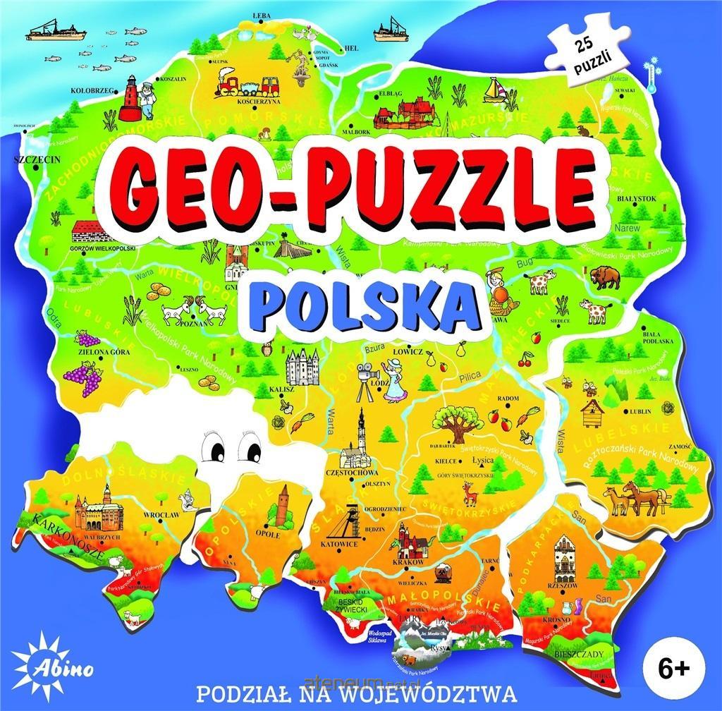 ABINO  Geo-Puzzle - Polen ABINO 5907438272595